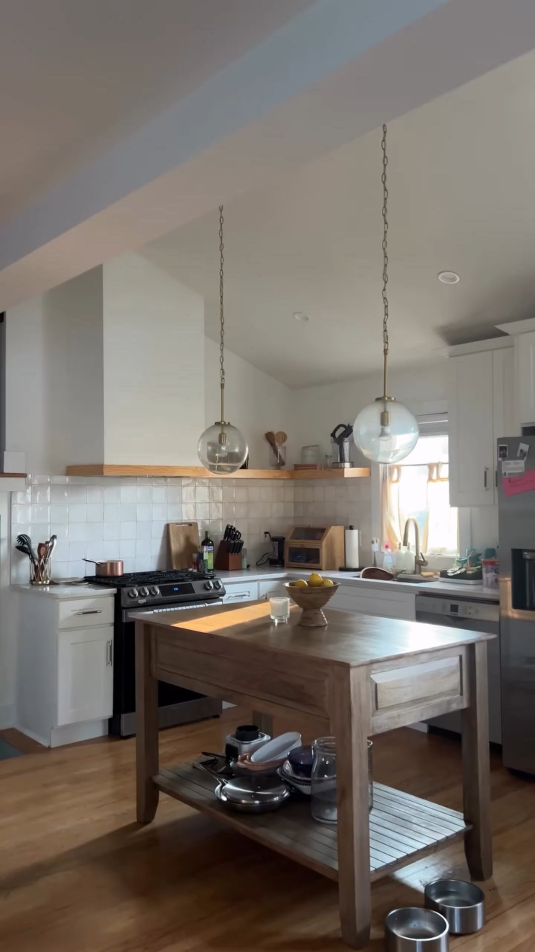 living my cozy kitchen dreams 💭 a kitchen island that feels like a vintage piece of furniture 

#LTKHome