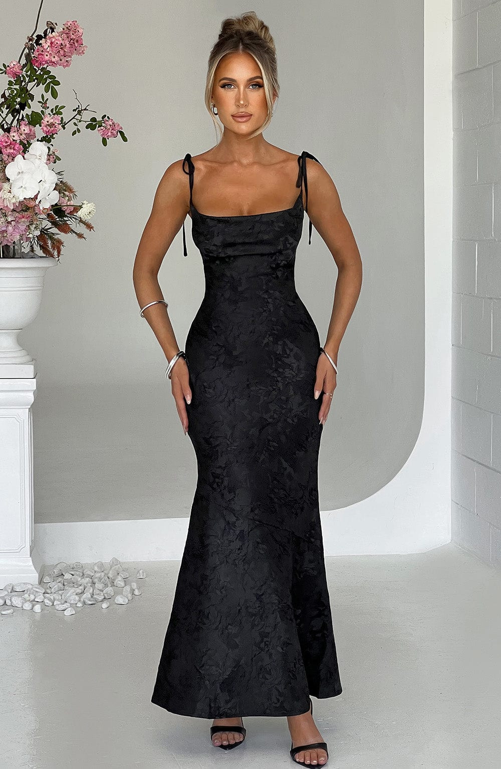Whitney Maxi Dress - Black | Babyboo (global)