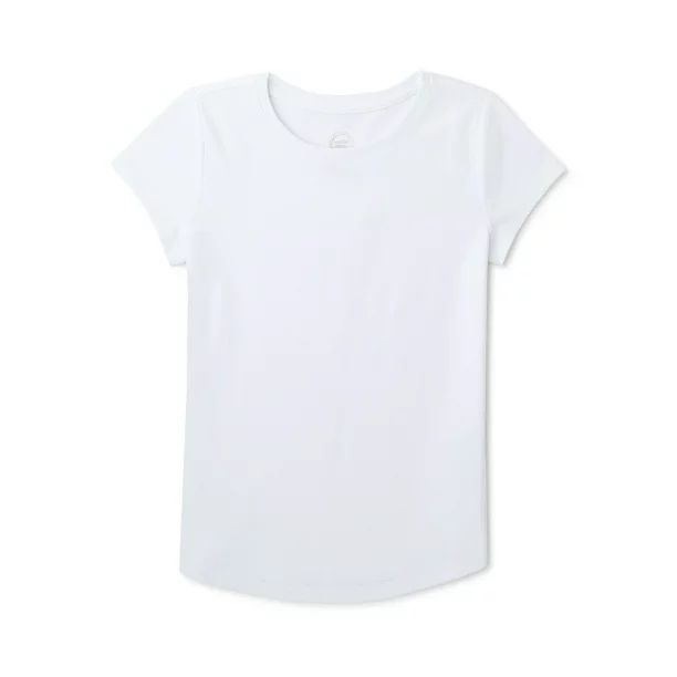 Wonder Nation Girls Short Sleeve Kid Tough T-Shirts, 3-Pack, Sizes 4-18 & Plus - Walmart.com | Walmart (US)
