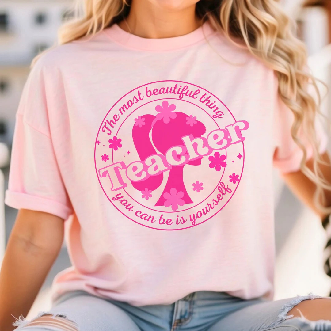 Barbie Teacher Tee - Etsy | Etsy (US)