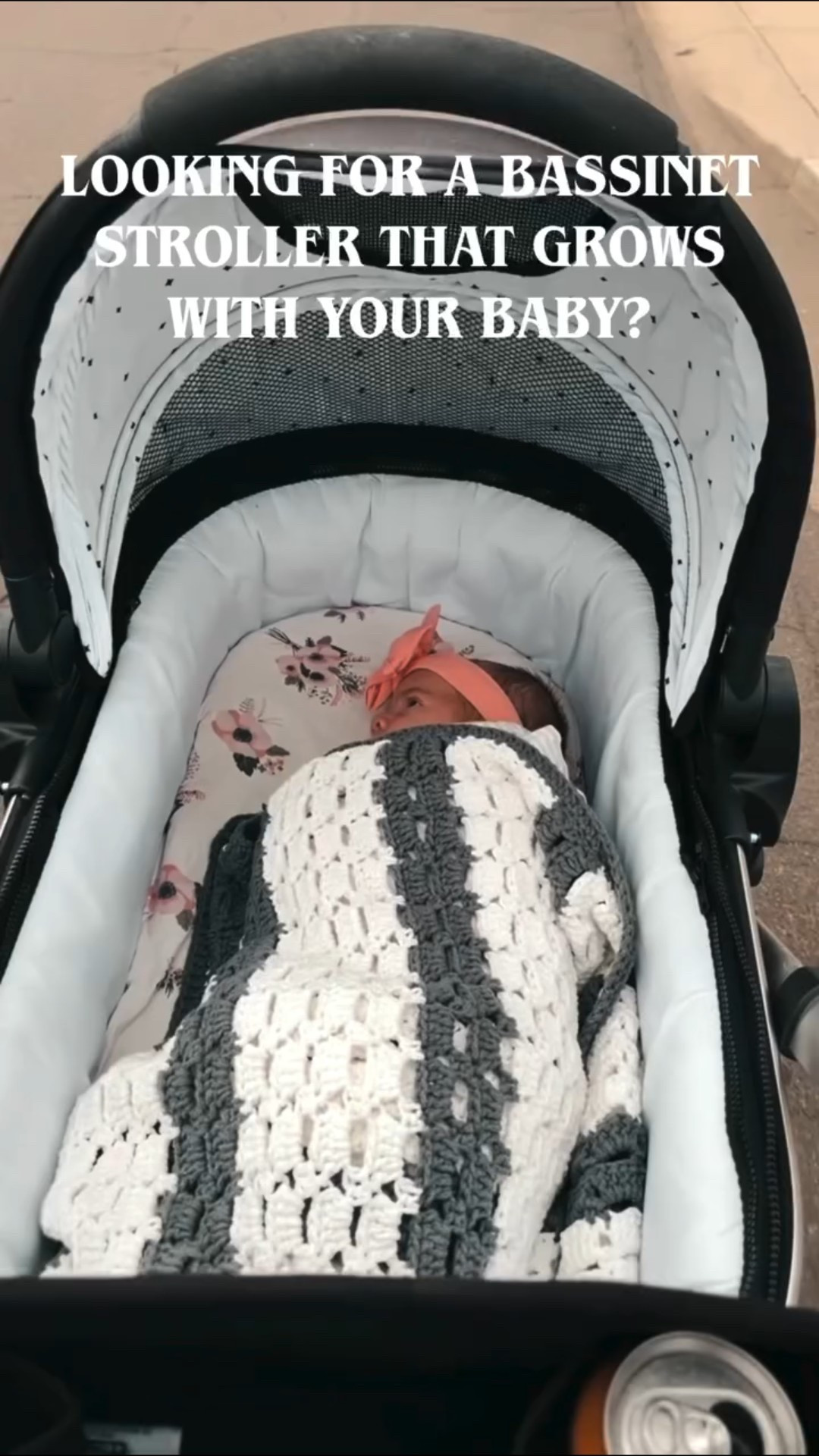 Get a free car seat adapter with my code for a limited time plus 20% off! Comment BABY below. ⬇️ 

If you are looking for a bassinet stroller this is one of the best! Very few single to double strollers let you put the bassinet on top as a double or have a safe sleep approved bassinet. I have used this bassinet with all 3 of my kids inside my house and it is such a game changer. 

I will also send you my honest comparison of this to the Uppababy vista to help you decide! 👌🏼