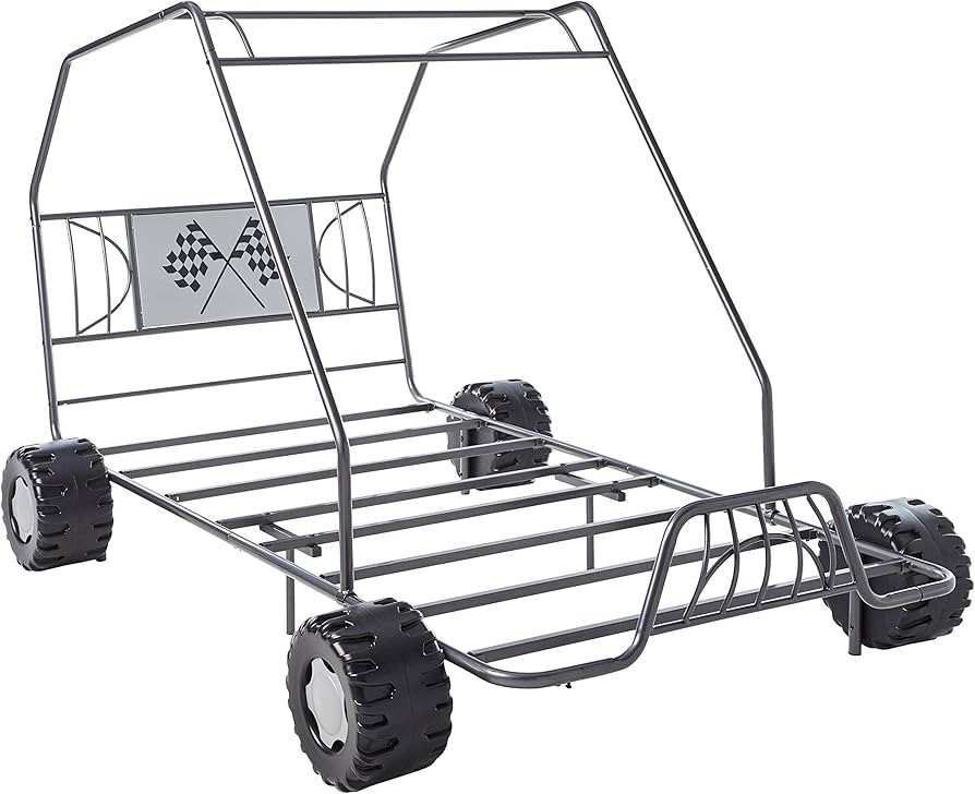 ACME Furniture Modern Styled Metal Black Finish Xander Go Kart Twin Bed | Amazon (US)
