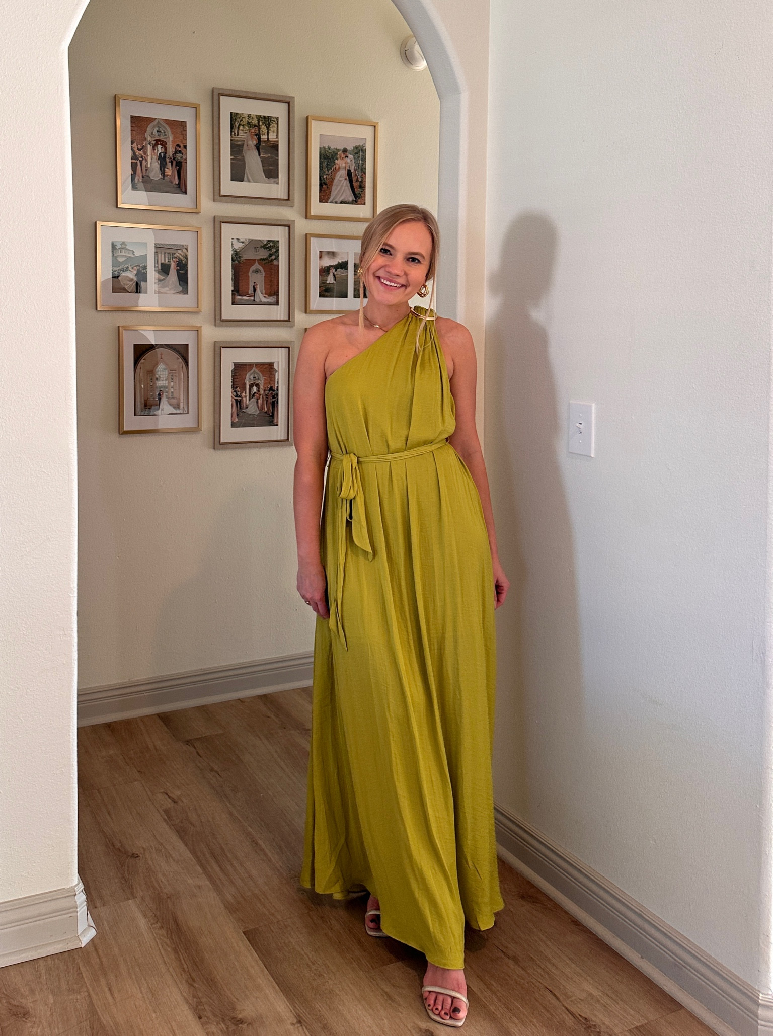 lulus one shoulder maxi dress Black Satin One-Shoulder Tie-Strap Maxi Dress | Womens | X-Large (Available in XS, S, M, L) | 100% Polyester | Lulus | Black Dresses | Gowns