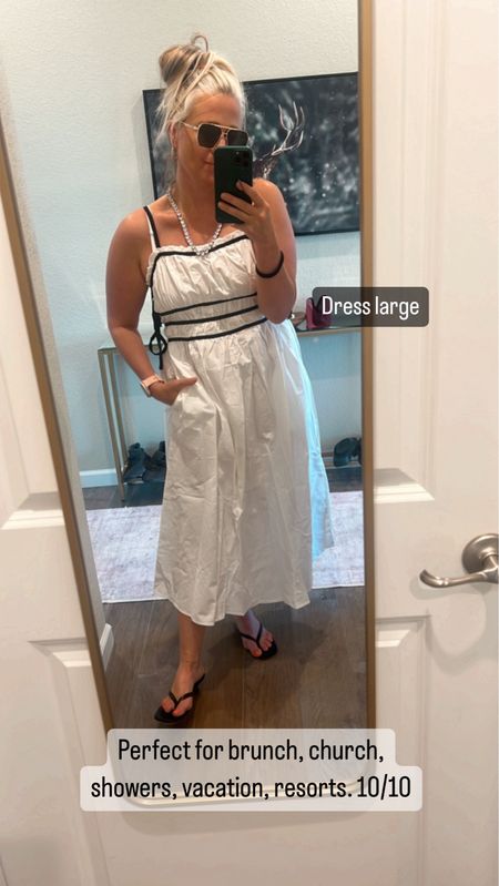 ✨Tap the bell above for daily elevated Mom outfits.

White dress, contrasting black and white, Perfect for brunch, church, showers, vacation, resorts. 10/10.

"Helping You Feel Chic, Comfortable and Confident." -Lindsey Denver 🏔️ 

  #over45 #over40blogger #over40style #midlife  #over50fashion #AgelessStyle #FashionAfter40 #over40 #styleover50 #styleover40 midsize fashion, size 8, size 12, size 10, outfit inspo, maxi dresses, over 40, over 50, gen X, body confidence


#LTKMidsize #LTKOver40 #LTKFindsUnder50