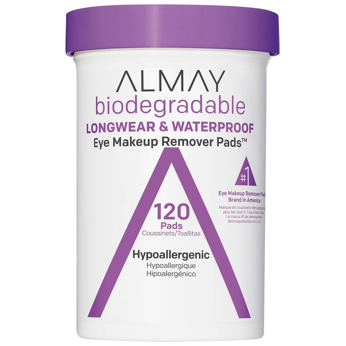 Almay Biodegradable Longwear & Waterproof Eye Makeup Remover Pads | Target