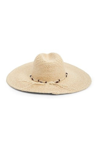 Wide-Brim Straw Fedora Hat | Forever 21 (US)