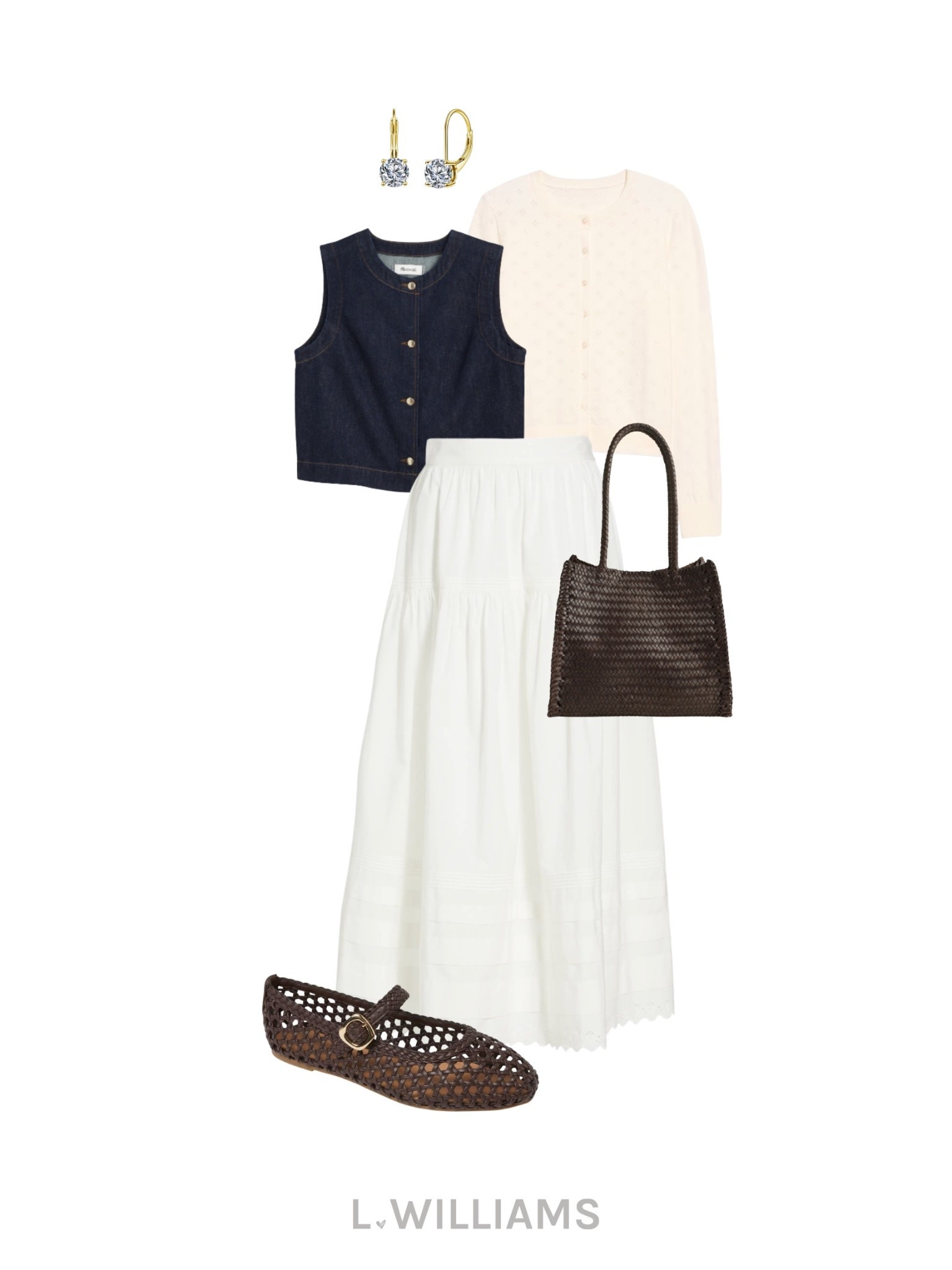 Love these spring transition flats. Old navy skirt is 100! 