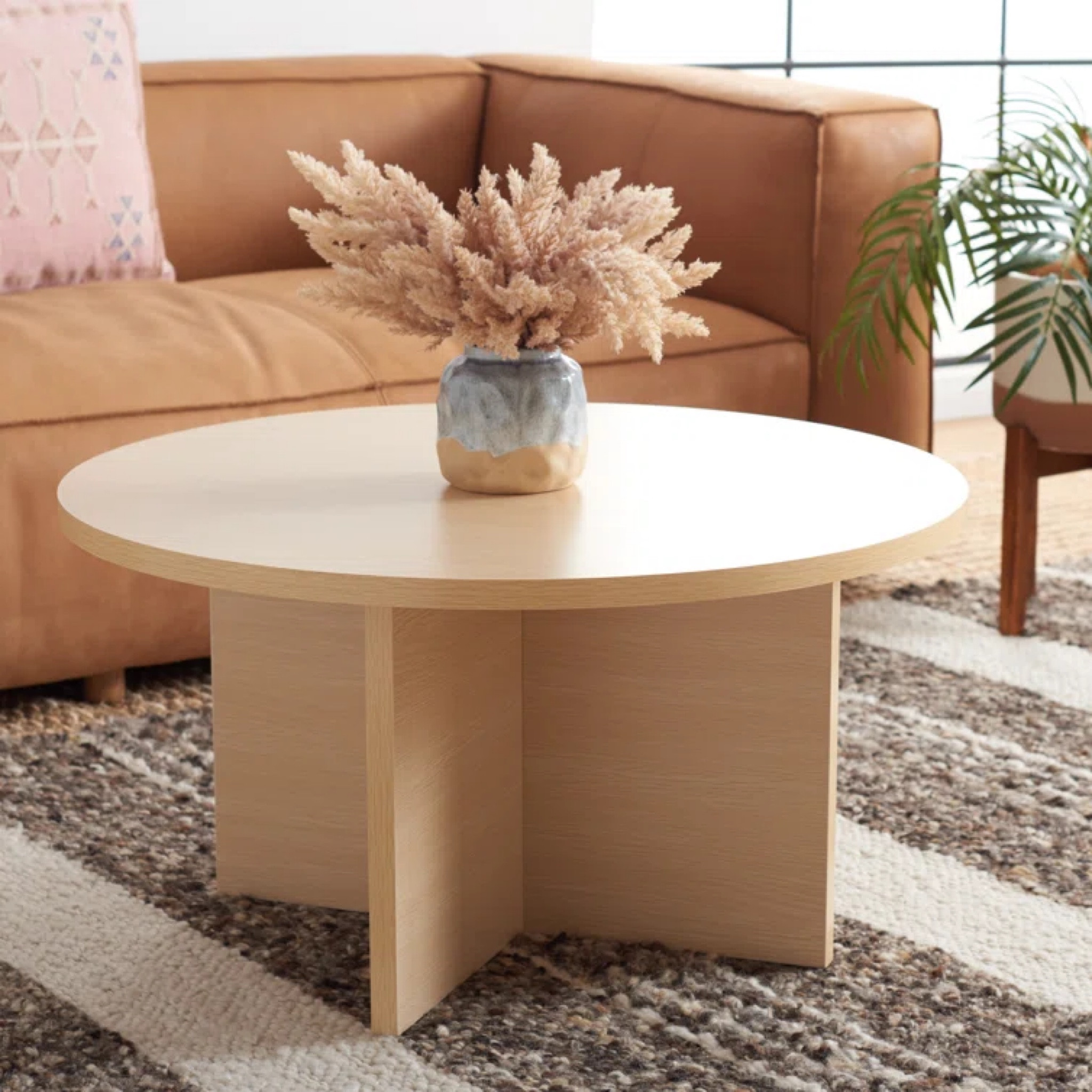 Round coffee table, light wood coffee table, coastal coffee table, budget friendly, oak color coffee table, home decor, living room furniture, affordable coffee table, target, wayfair, circular coffee table

#LTKsalealert #LTKhome #LTKstyletip