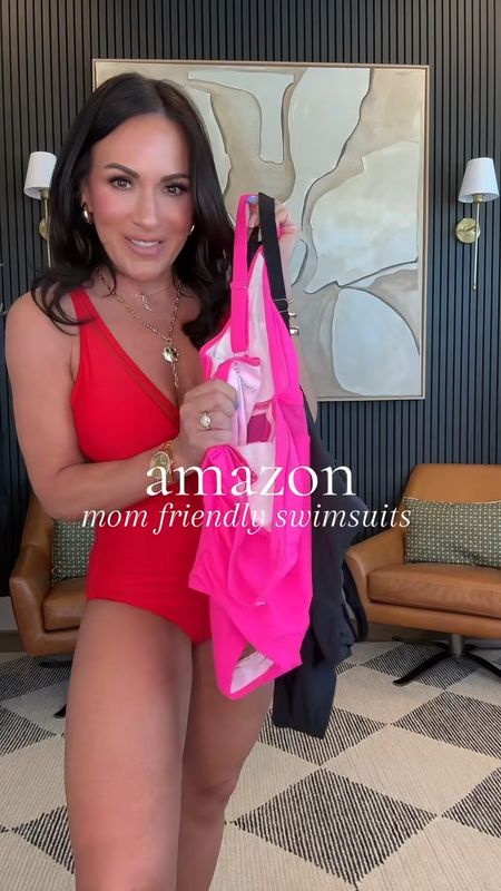 Full coverage mom friendly swimsuits for summer ☀️⛱️

Wearing a small in all 3. 
I’m 5’2, 135 lbs, 34 DD, 25 in waist. 

All 3 will be saved in my storefront under April Finds!

#petitefashion #fashionover40 #momfriendly #swimsuit

#LTKfindsunder50 #LTKswim #LTKstyletip