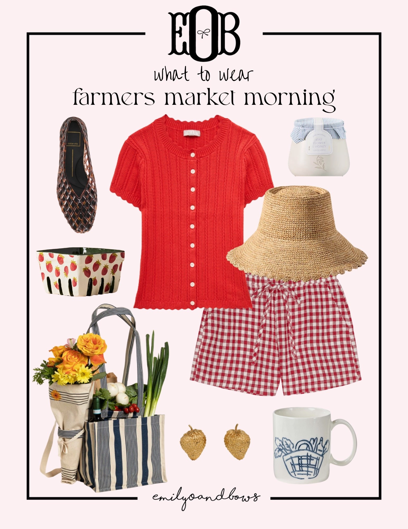 What to wear to the Farmer’s market! 🍓🫜🍉🍑🍎
