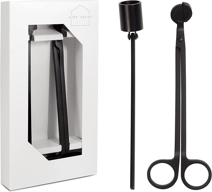 Candle Wick Trimmer and Candle Snuffer Accessory Set – Black | Amazon (US)