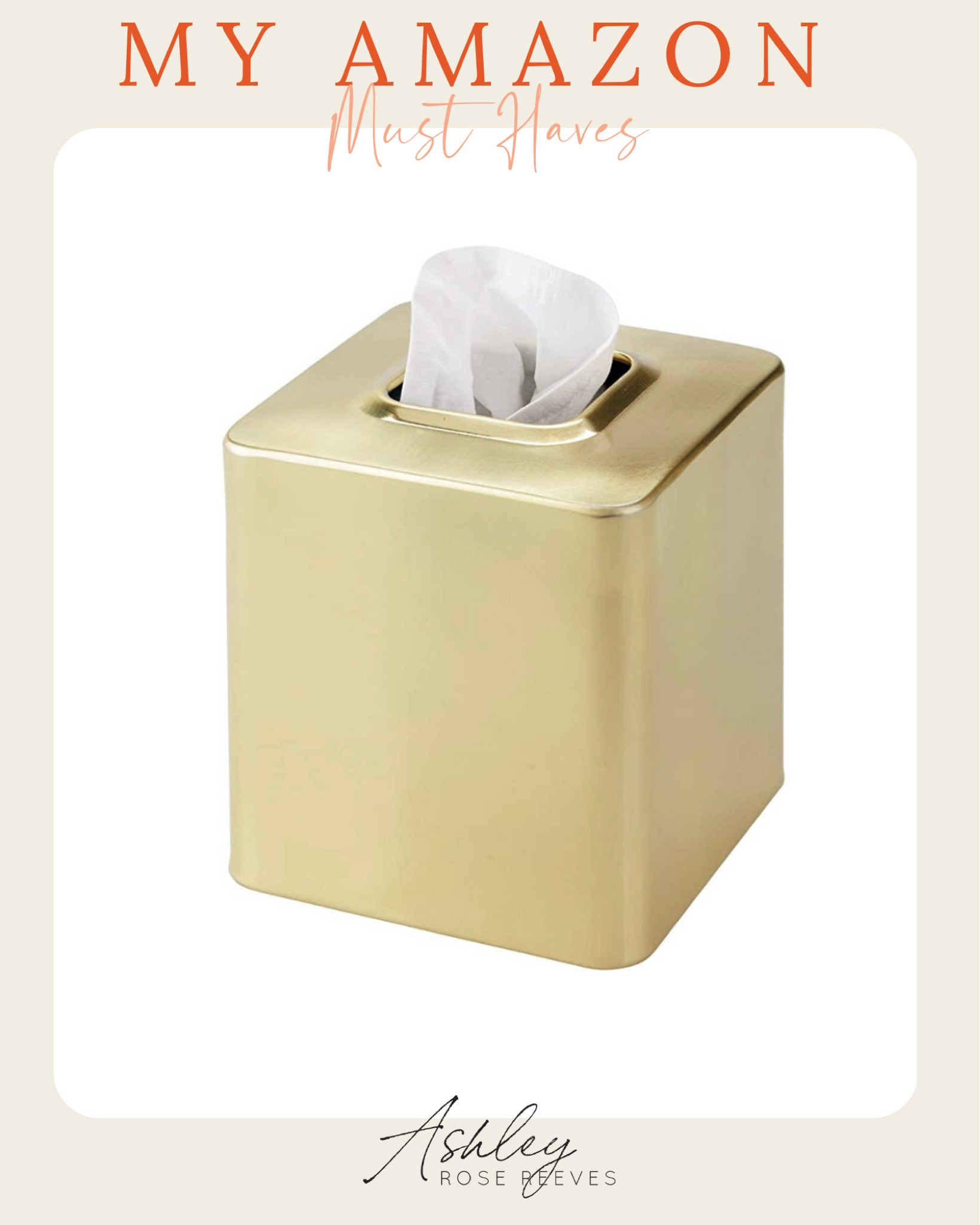 My Amazon Must Haves
 Metal Square Tissue Box Cover Holder 

#LTKfamily #LTKhome #LTKunder50