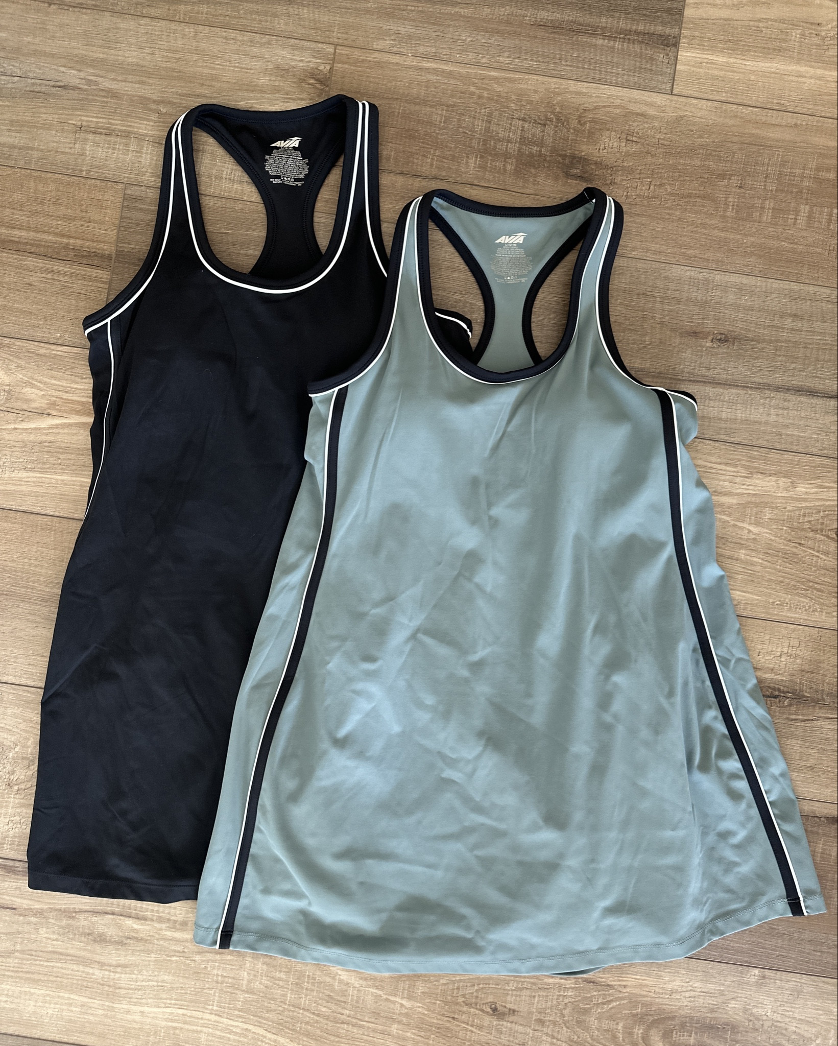 Had to grab both colors pumped that these habe a built in shelf bra!! 