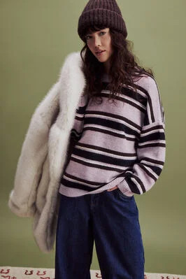 Jacquard Super Soft Oversized Sweater | Ardene