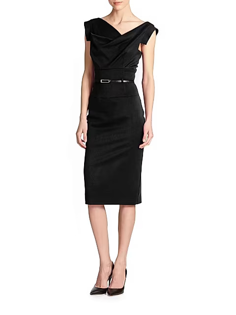 Belted Sheath Dress | Saks Fifth Avenue