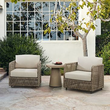 Coastal Outdoor Petite Lounge Chair | West Elm (US)