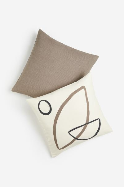 2-pack Cotton Cushion Covers | H&M (US + CA)