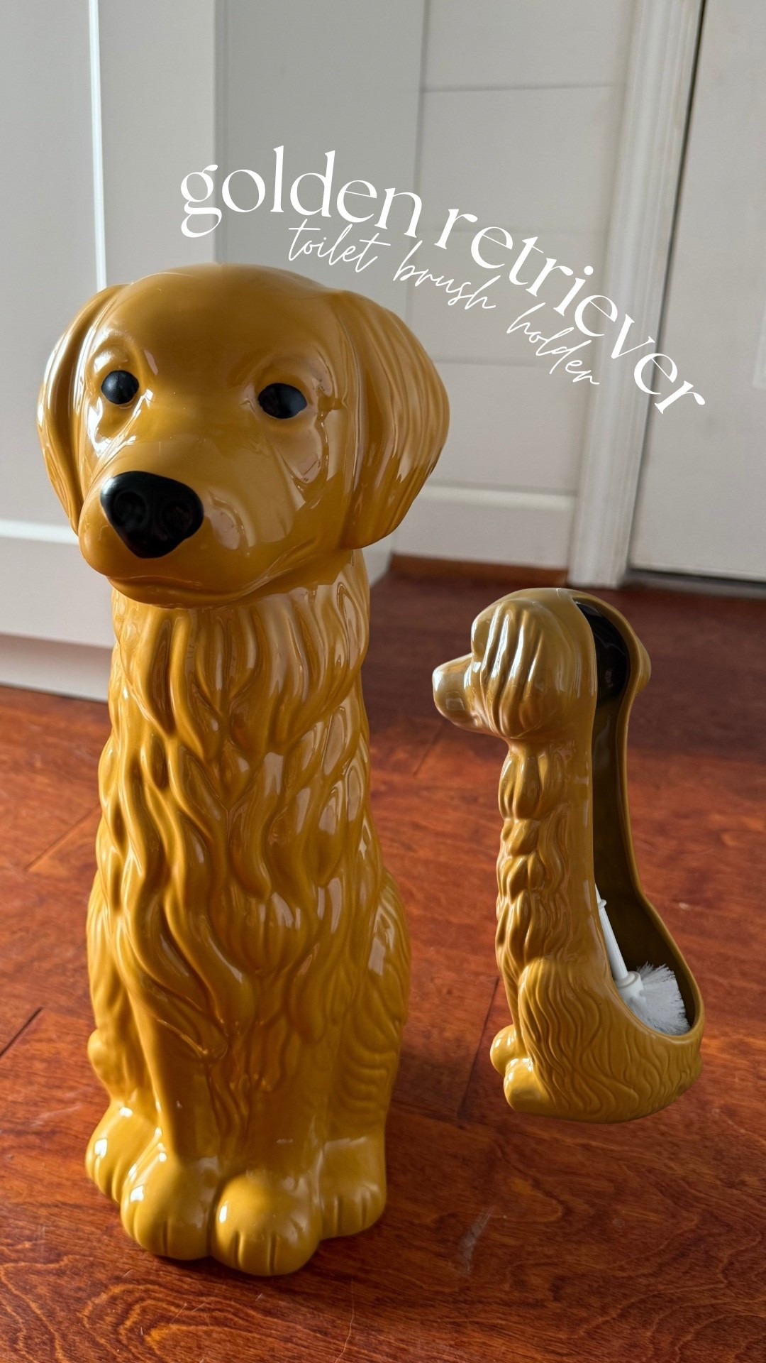 how cute is this golden retriever toilet brush holder??? we had to have it 😂

#LTKHome #LTKFindsUnder50 #LTKPets