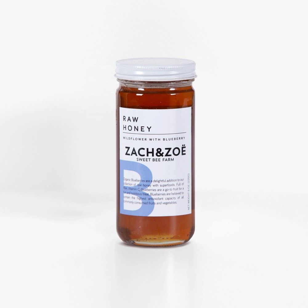 Zach and Zoe Wildflower Honey with Blueberry -8oz | Target