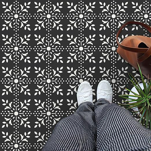 MORCART 20 Pcs Peel and Stick Floor Tile, 7.87"x 7.87" Vinyl Flooring Waterproof, DIY Flooring fo... | Amazon (US)