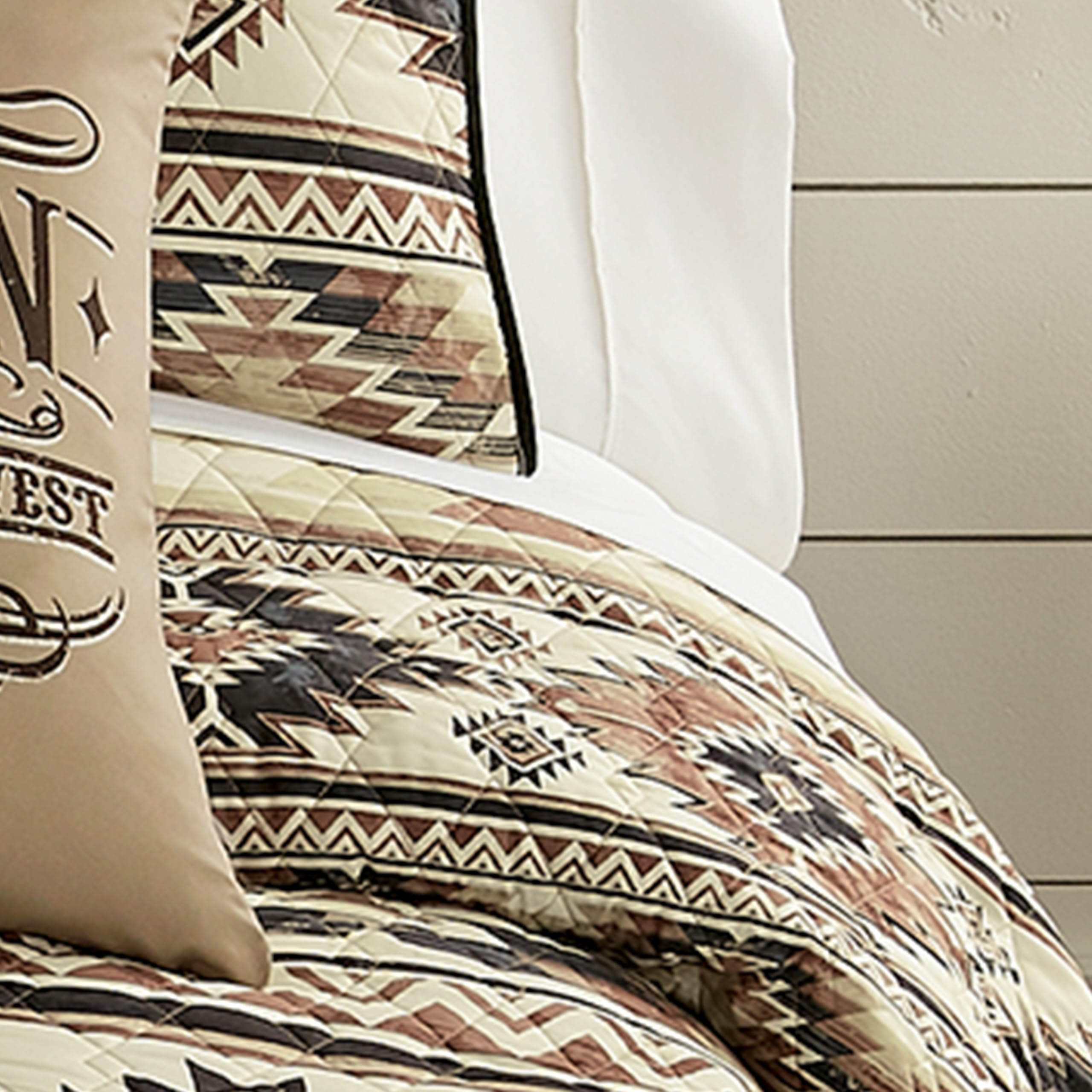 BLACK FOREST DECOR Canyon Southwest Geometric Quilt Bed Set - Queen Size Desert-Inspired Bedding ... | Amazon (US)