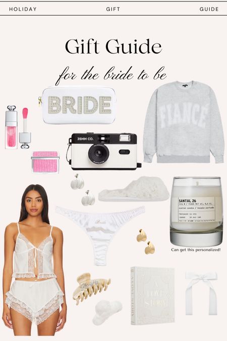 Holiday gift guide for the bride to be #holidaygiftguide #bridetobe