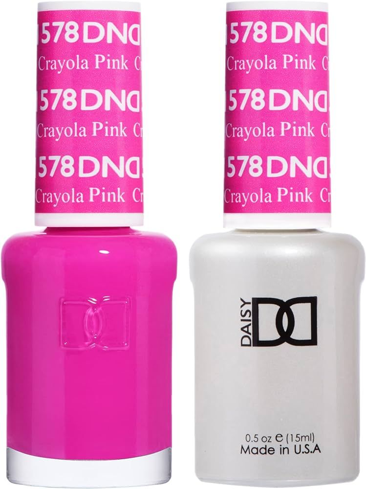 DND Gel Polish Set - 1 each of Pink Gel Polish and Pink Nail Polish, 578 Crayola Pink, 0.5 Fl Oz | Amazon (US)