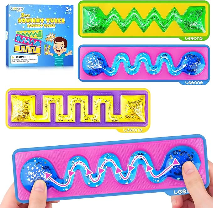 Squishy Toys Sensory Fidget Toys for Kids: 3 Pack Gel-Filled Sensory Toys for Autism ADHD Calming... | Amazon (US)