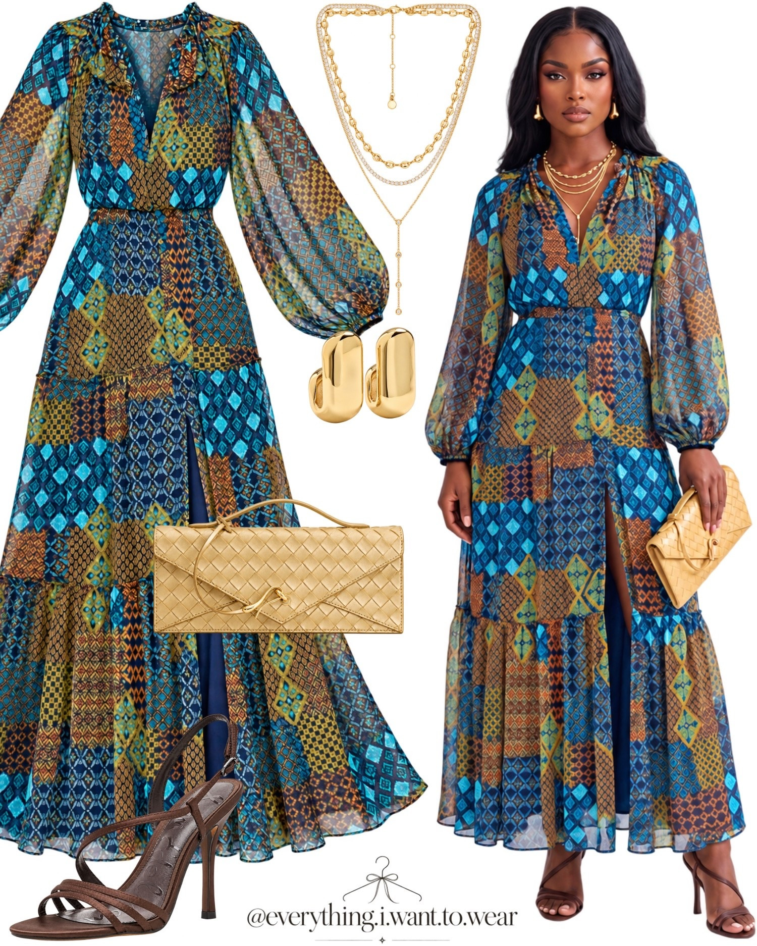 You will dazzle in this statement dress.

#LTKootd