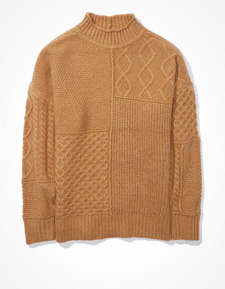 AE Oversized Mock Neck Sweater | American Eagle Outfitters (US & CA)