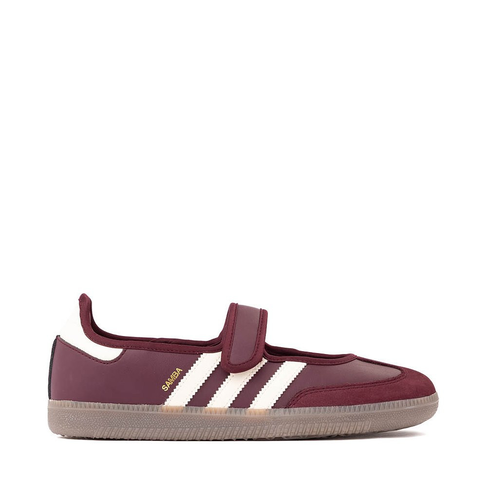 Womens adidas Samba Jane Athletic Shoe - Maroon / Cream White / Gold Metallic | Journeys