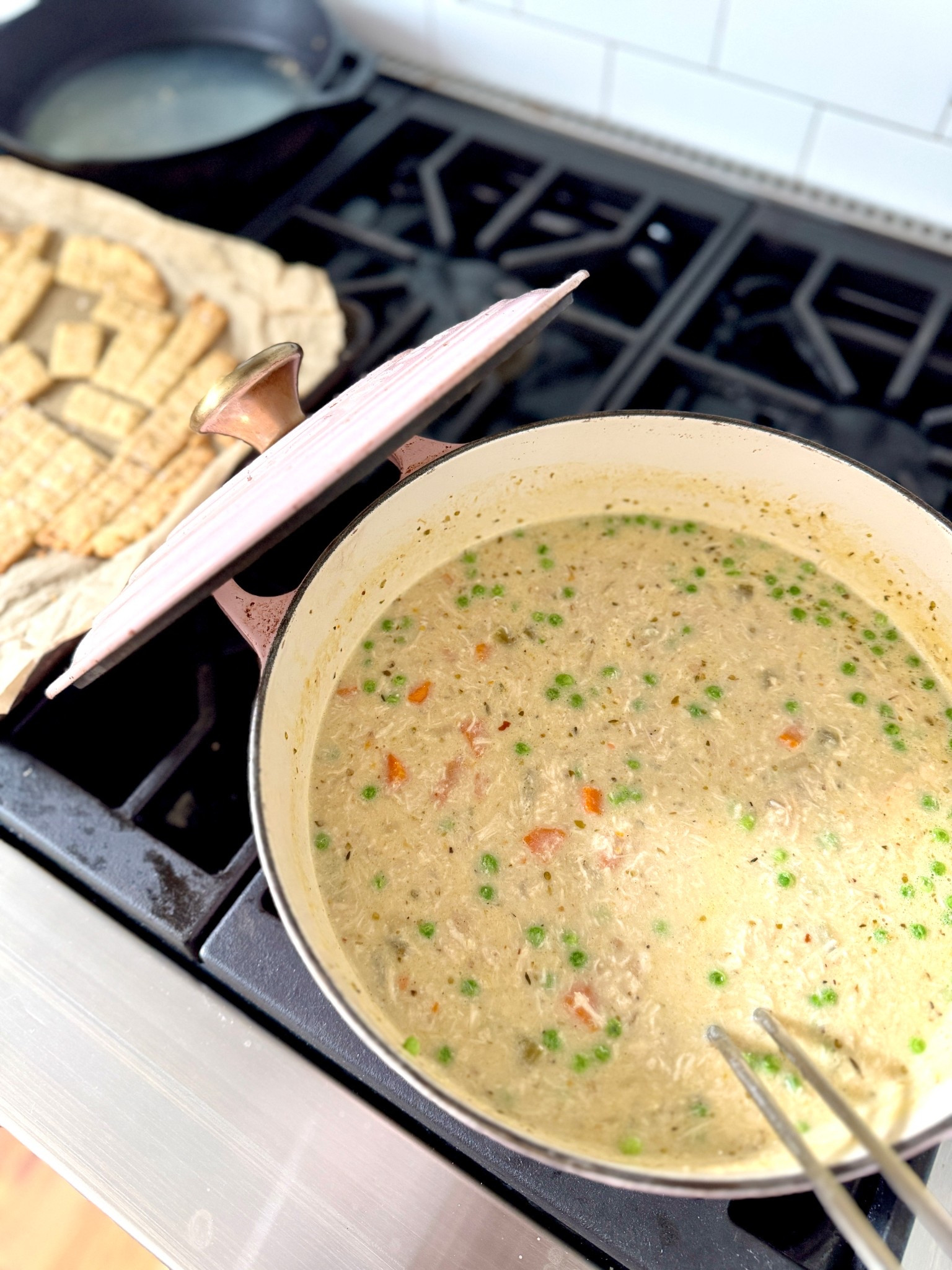 With a dip in temperatures I figured we should celebrate with chicken pot pie soup. Soup season is my favorite season!

#LTKWedding #LTKFamily #LTKHome