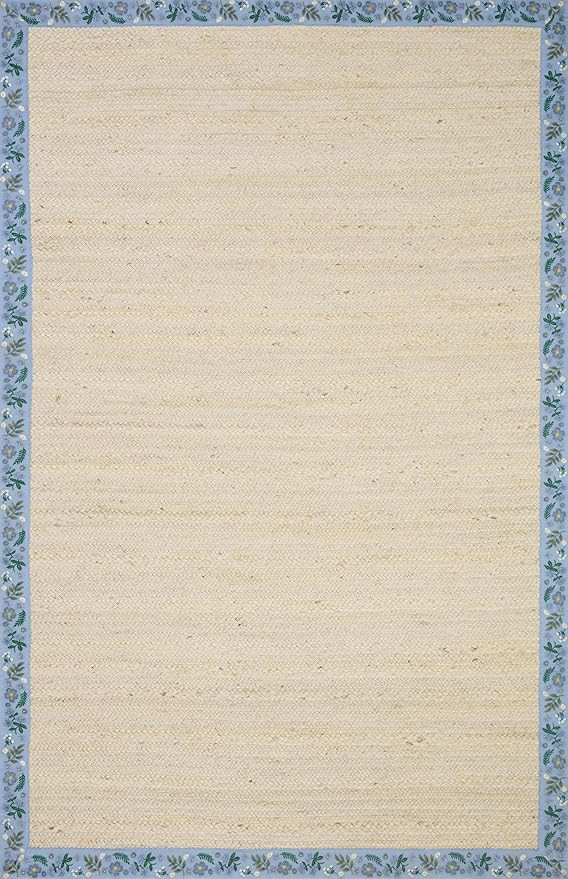 Loloi Rifle Paper Co Costa Ivory/Periwinkle 3'-6" x 5'-6" Accent Rug | Amazon (US)