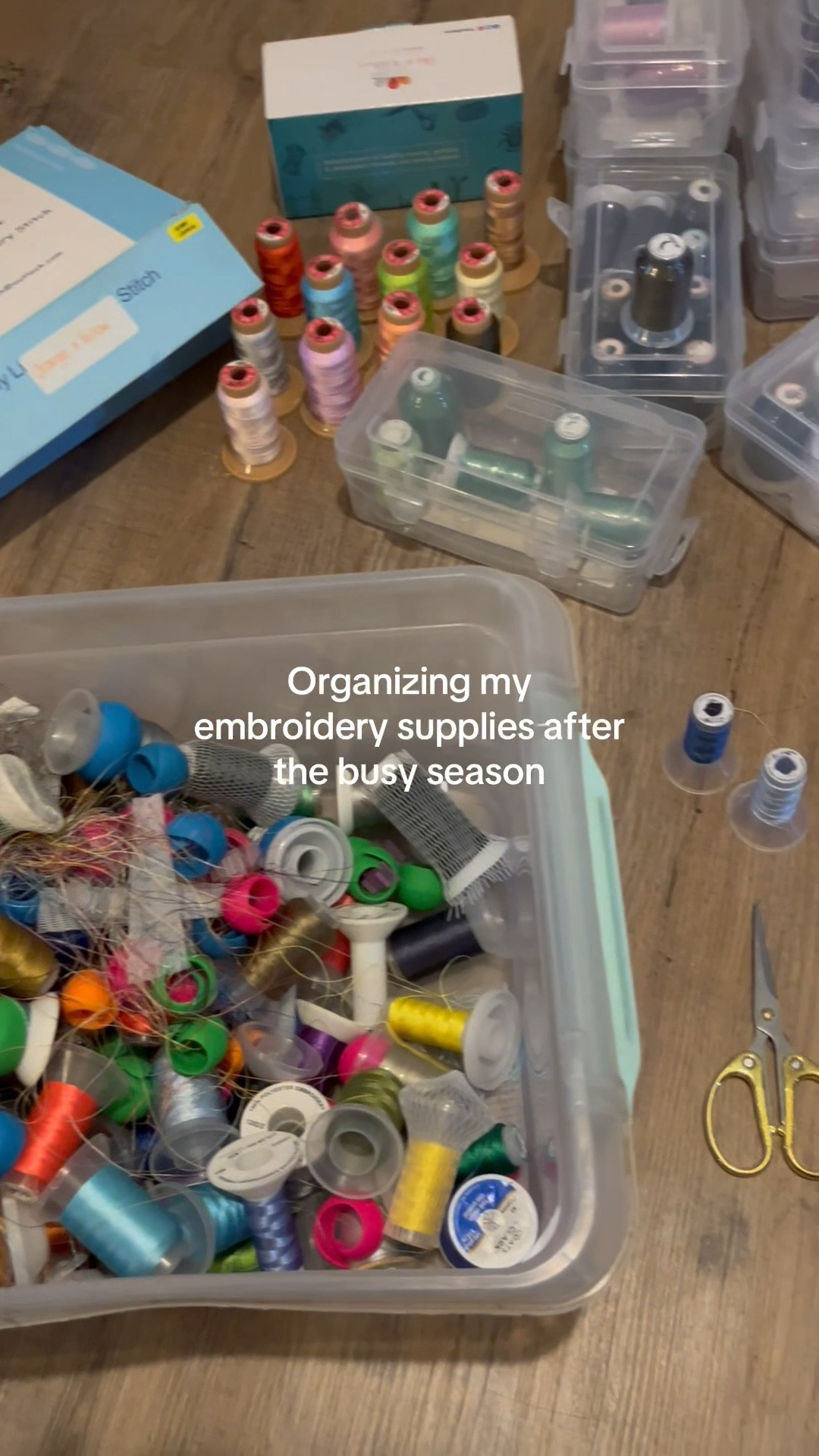 My embroidery supplies don’t usually look like this😅

#LTKSeasonal #LTKHome #LTKFamily