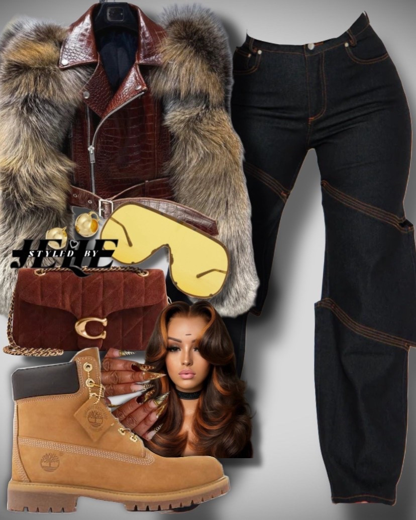 Jacket from Teon Clothing Shop
Jeans from fashion nova “Jenny Denim Pant Set - Dark Wash"