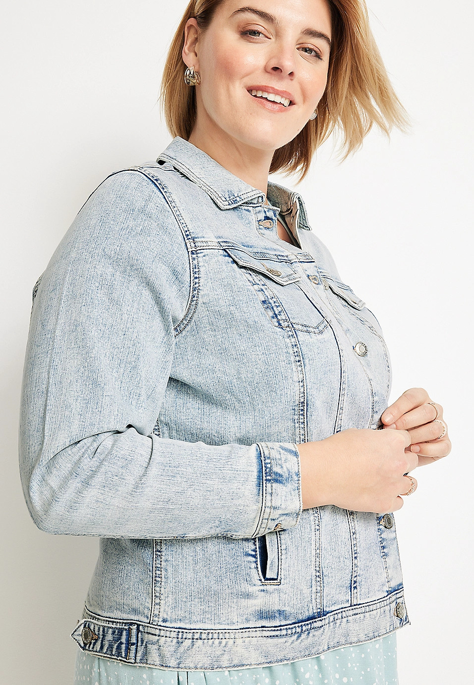 Plus Size Denim Jacket | Maurices