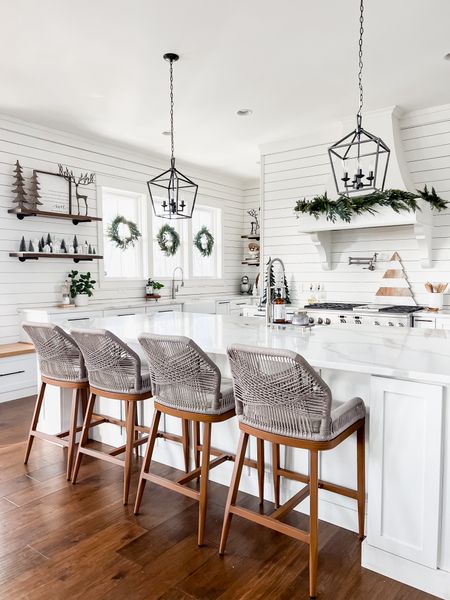 Window garland wreaths holiday and kitchen decor christmas cedar eucalyptus open shelves shelving deer Christmas sign kitchen runner, machine, washable, rugs by rug, Hable, tartan plaid, kitchen pendant, lighting island, light fixtures

#LTKstyletip #LTKHoliday #LTKhome