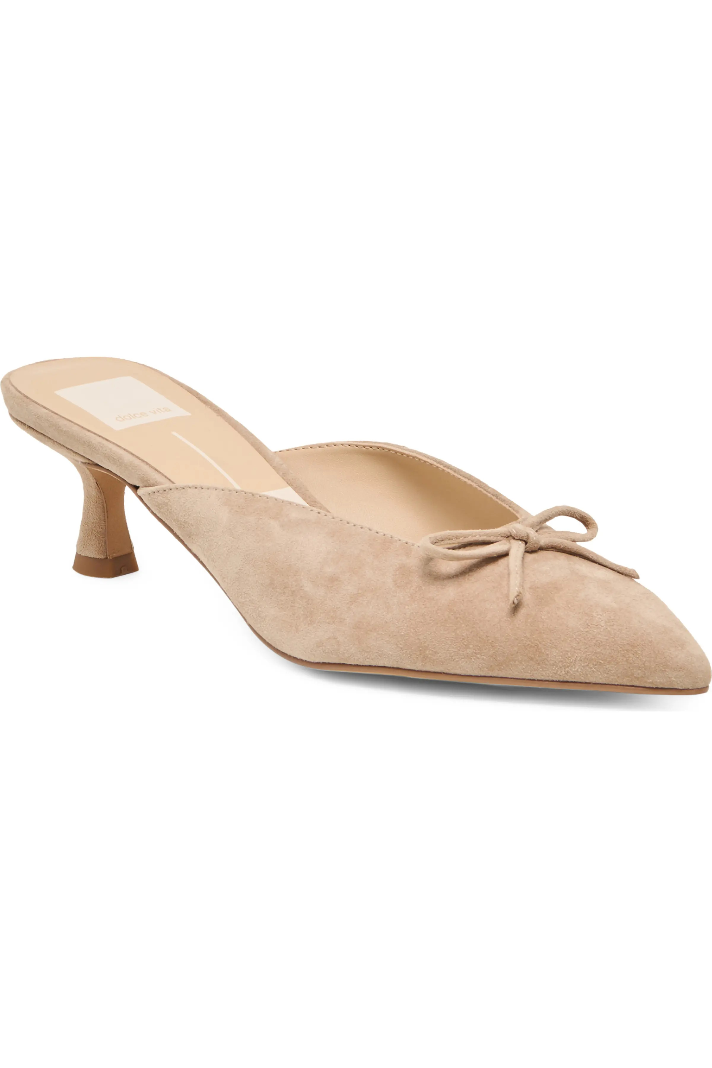 Dolce Vita Cleo Pointed Toe Kitten Heel Mule (Women) | Nordstrom | Nordstrom