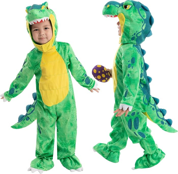 Spooktacular Creations Halloween Dinosaur Costume Kids, T.rex Costume Outfit with Egg for Toddler... | Amazon (US)