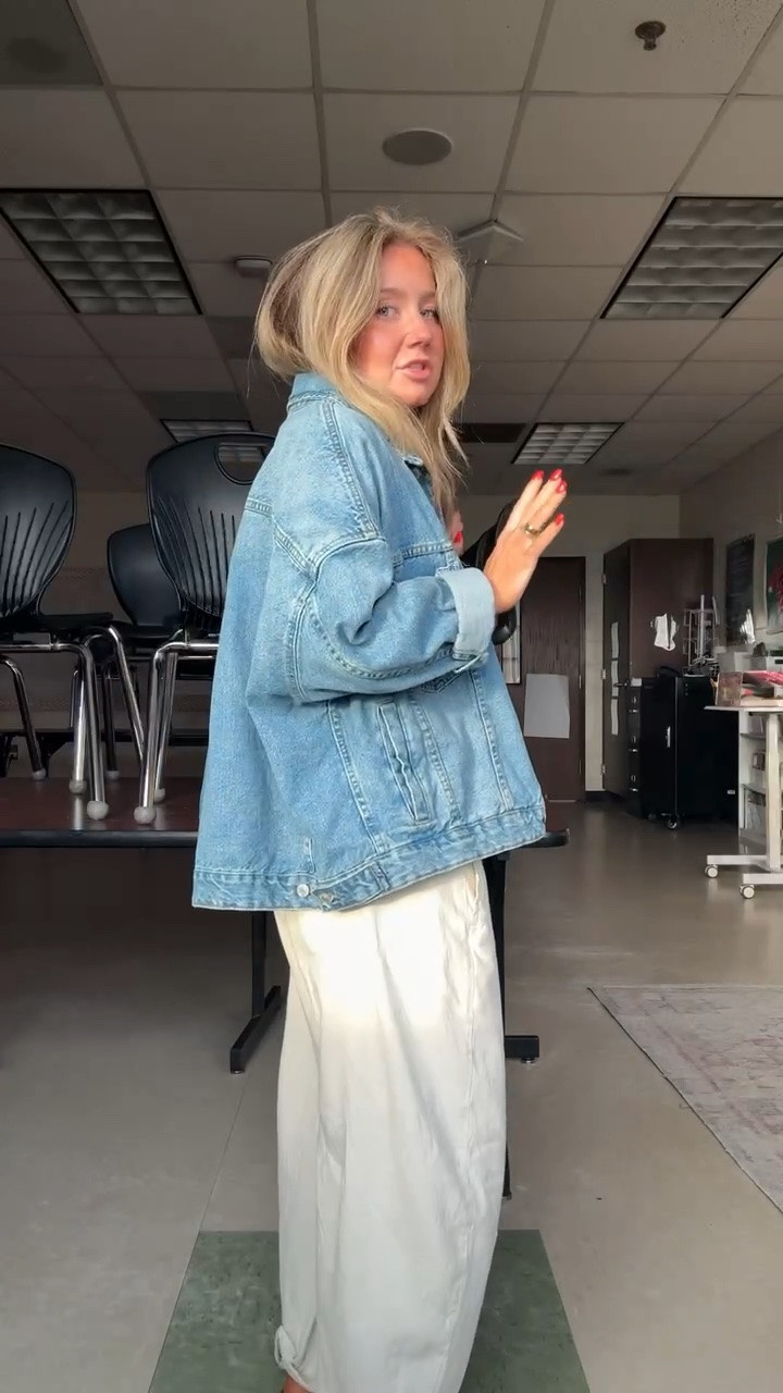 my holy grail denim jacket finally restocked in all sizes/colors so if you’re needing one for summer or next school year, now’s your time!!