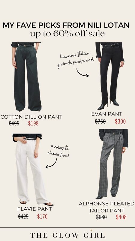 One of my favorite designers #NiliLotan is having an amazing #Sale — up to 60% off selected items✨

Here are some of my favorite #pants & #trousers picks! 🙌

So sleek and chic!

#LTKFashion #LTKLuxury

#LTKover40 #LTKsalealert #LTKworkwear