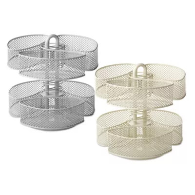 Mesh Cosmetic Organizer Carousel with Removable Baskets | Bed Bath & Beyond | Bed Bath & Beyond