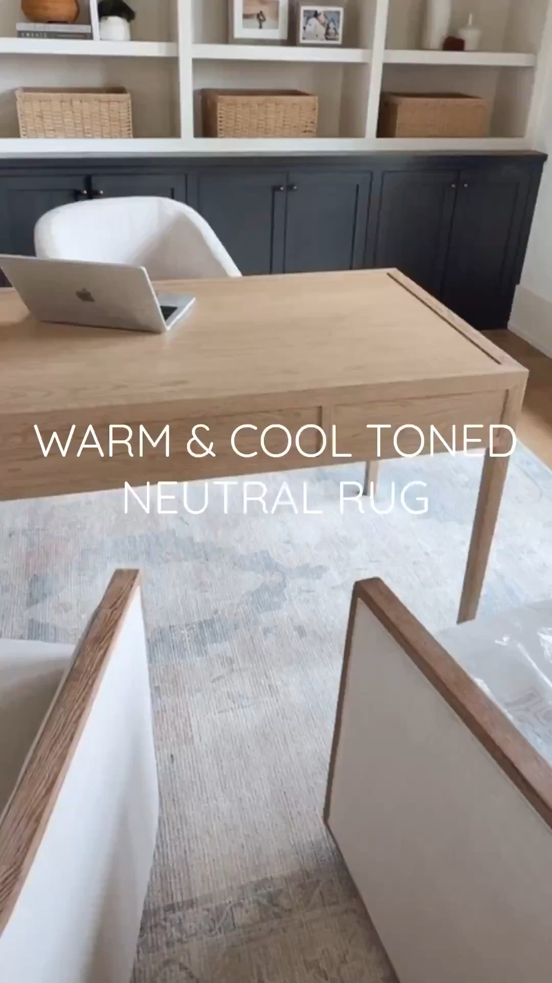 Anchor your space with this budget-friendly rug that pulls both warm and cool tones.