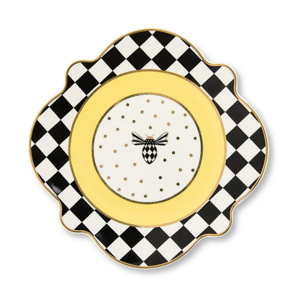 Bee Toile Salad Plate | MacKenzie-Childs