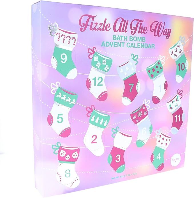 Spa life "Fizzle All The Way Bath Bomb Advent Calendar | Amazon (US)