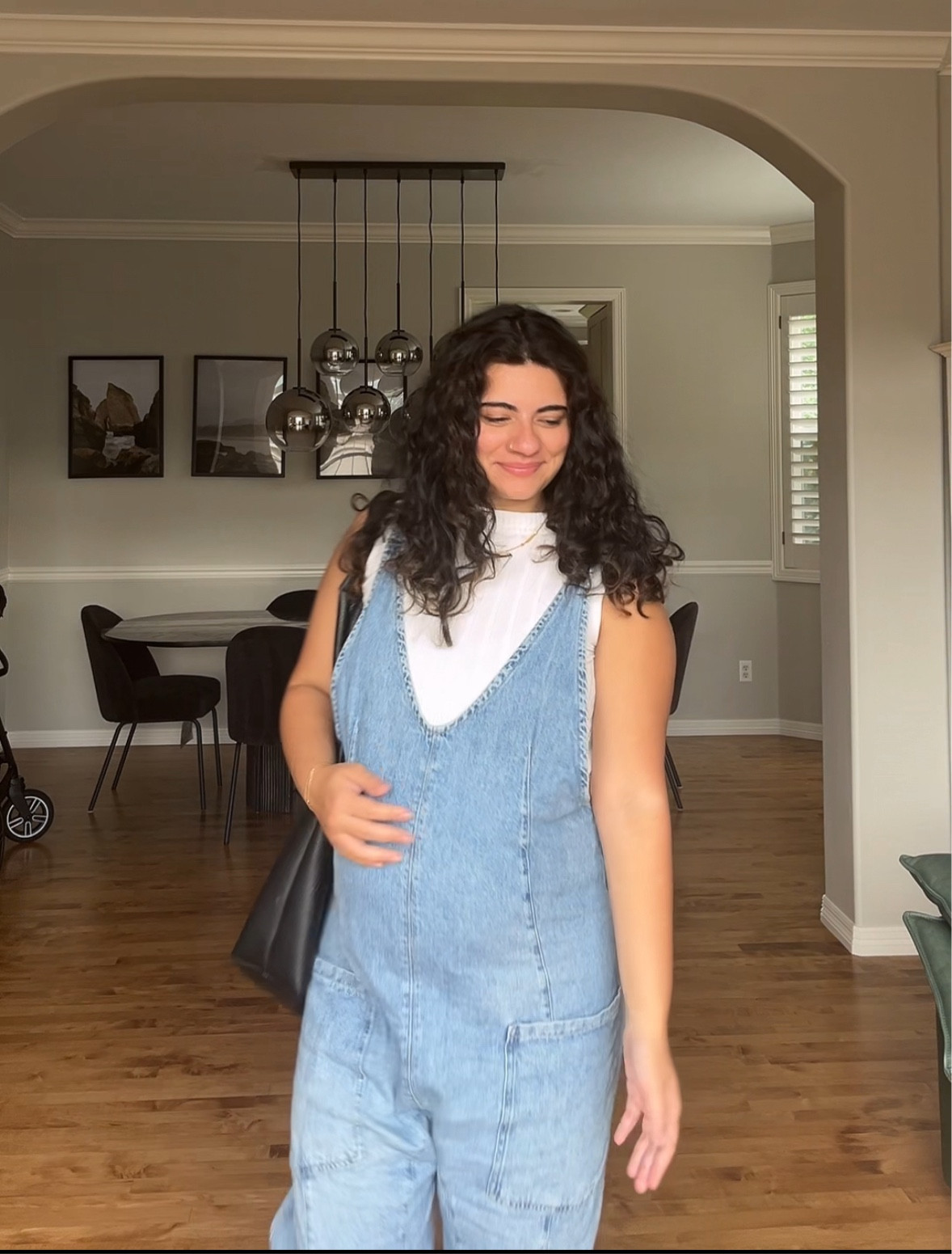 Denim overalls that are actually comfortable and bump friendly 

#LTKStyleTip #LTKBump #LTKSeasonal