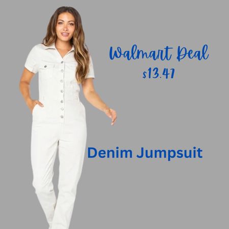 Amazing deal on this jumpsuit! I own this and love it . #walmartfinds #denimjumpsuit #midsizefashion 

#LTKFindsUnder50 #LTKSaleAlert #LTKMidsize