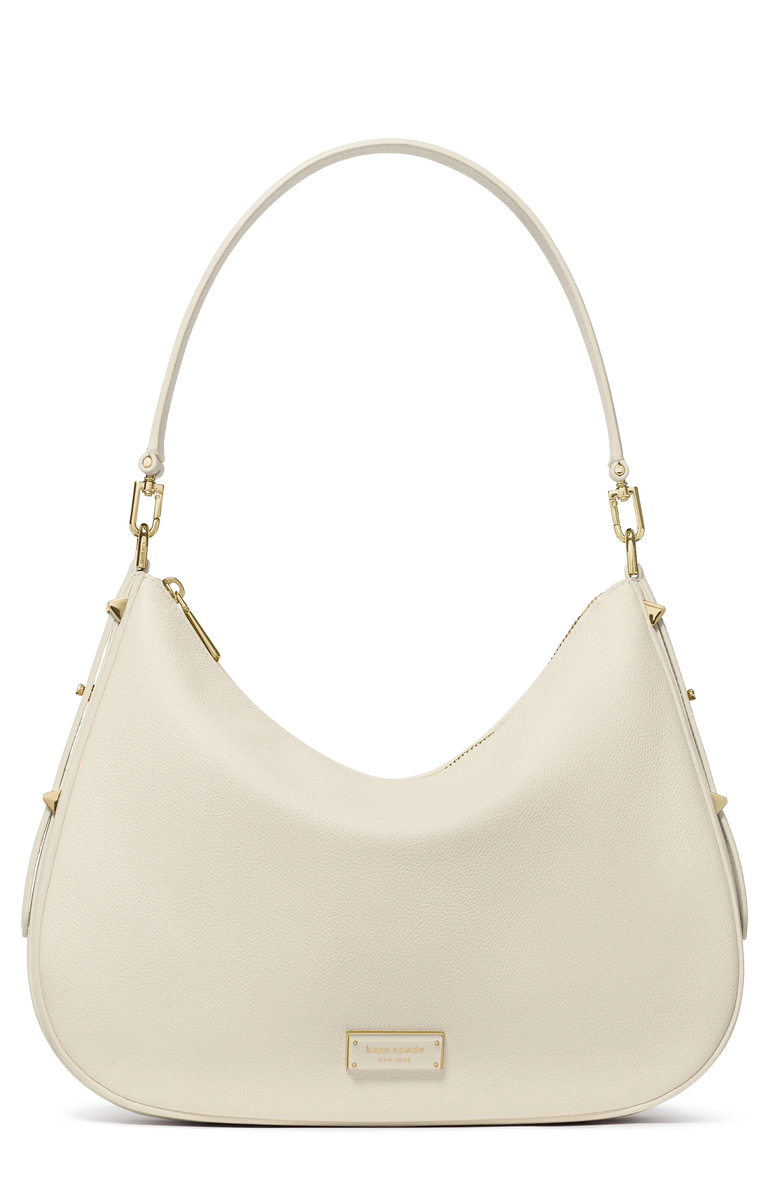Kate Spade New York large liv pebble leather hobo bag in Cavern Clay at Nordstrom | Nordstrom