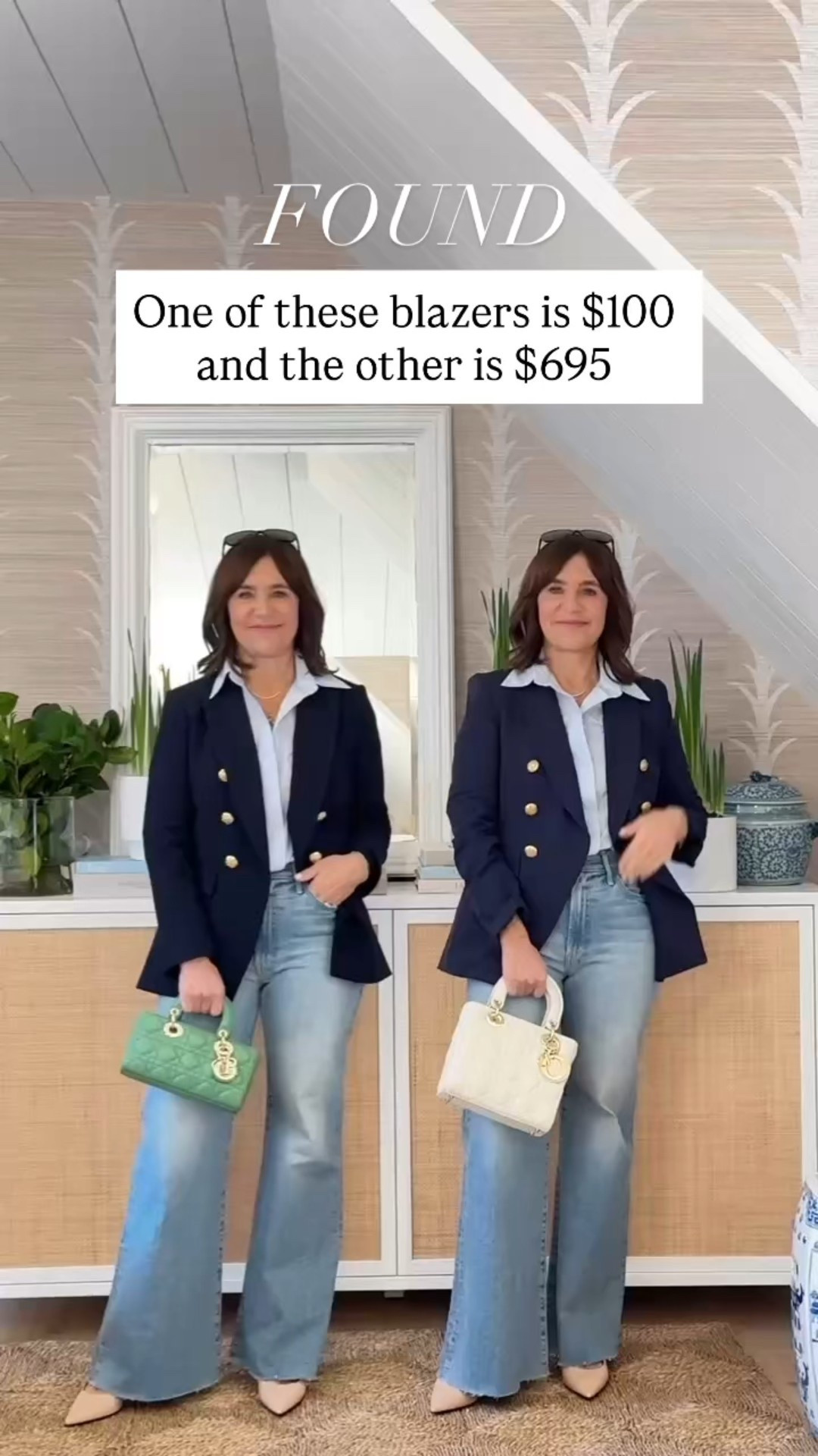 FOUND: a less expensive version of the iconic blazer EVERYONE loves! 

One of these blazers is $90 and the other is $695! Can you guess which one?

Left is the VB (sized up to a 6), right is Quince (my usual XS)!

Also check out the Quince Dickey inserts - they zip into the VB jackets too! I love my VB blazer and think saving on the insert is so smart!

#LTKFindsUnder100 #LTKWorkwear #LTKOver40