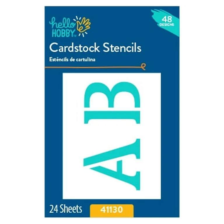 Hello Hobby 2" Letter & Number Stencils (48 Pieces) | Walmart (US)